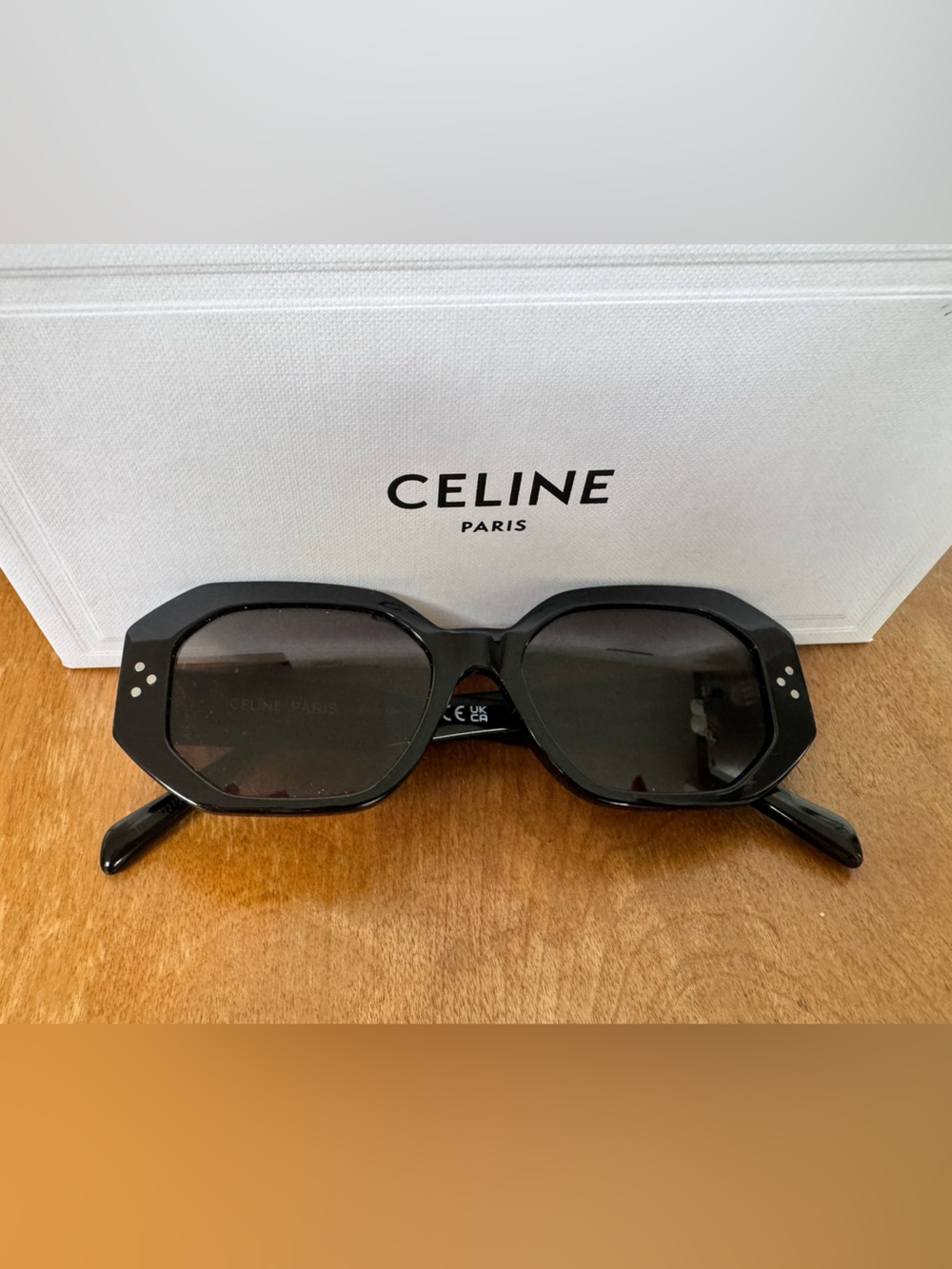 Celine Black Sunglasses with original box and case